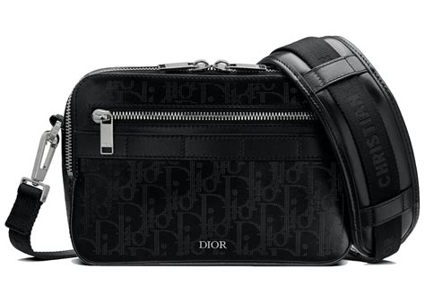 dior messenger bag black